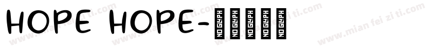 HOPE HOPE字体转换